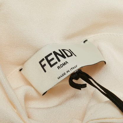 Fendi Embroidery Maxi Dress Silk Dress