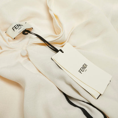 Fendi Embroidery Maxi Dress Silk Dress