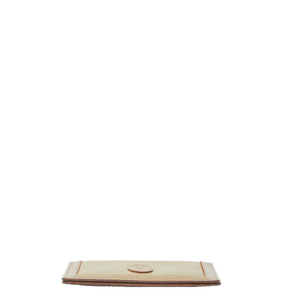 Saint Laurent YSL Logo Leather Canvas Card Case