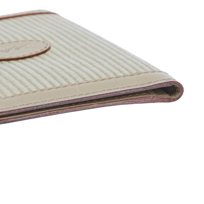 Saint Laurent YSL Logo Leather Canvas Card Case