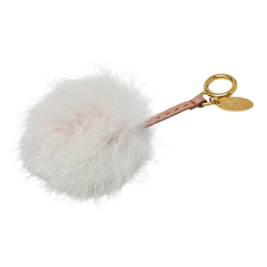 Fendi Pompon Charm Fur Leather Bag Charm