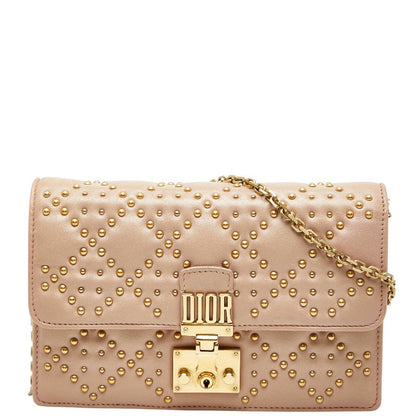 Dior Studs Cannage Leather 2way Shoulder Bag