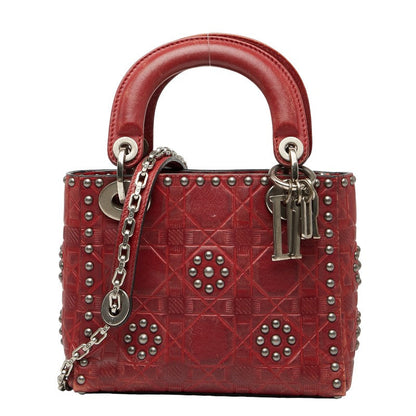 Dior Lady Dior Mini Studs Leather 2way Bag