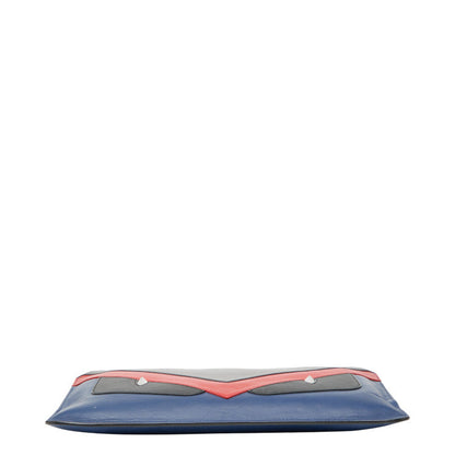 Fendi Bag Bugs Monster Leather Clutch Bag