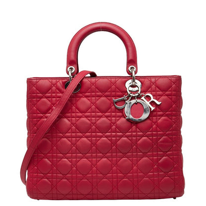 Dior Lady Dior Cannage Leather 2way Bag