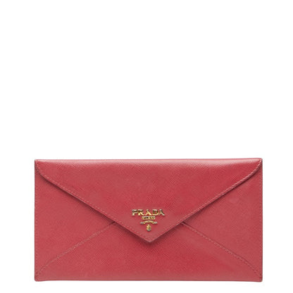Prada Envelope Leather Long Wallet