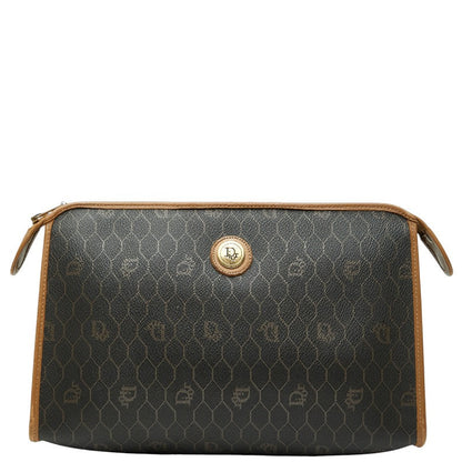 Dior Honeycomb PVC Leather Clutch Bag