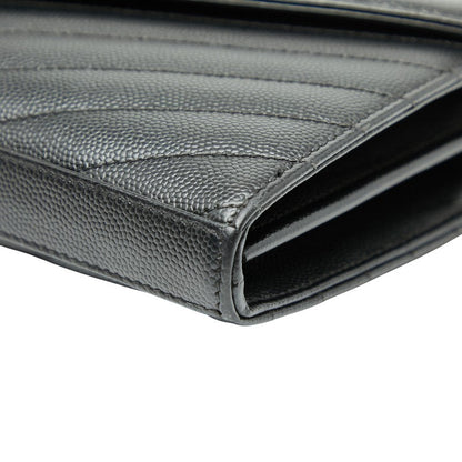 Saint Laurent Cassandra YSL logo Leather Chain Wallet