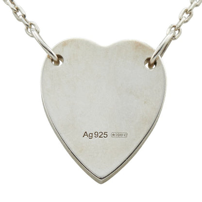 Gucci Trademark Heart Silver Necklace