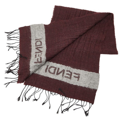 Fendi Logo Wool Scarf