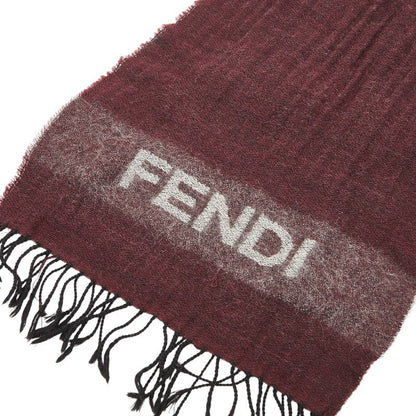 Fendi Logo Wool Scarf