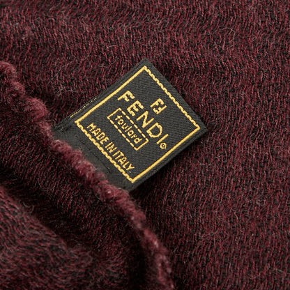 Fendi Logo Wool Scarf