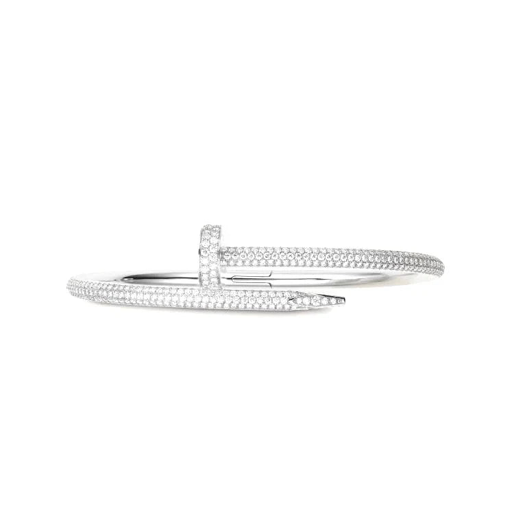 High-end custom diamond nail bracelet