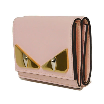 Fendi Micro Trifold Wallet Smooth Calf Leather Trifold Wallet