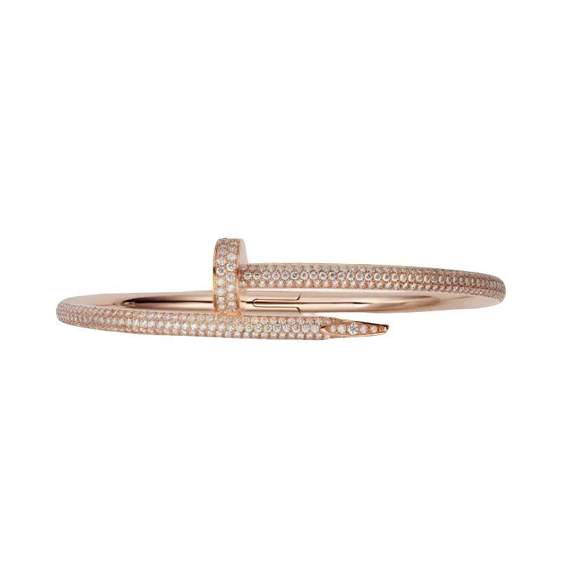 High-end custom diamond nail bracelet