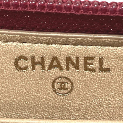 Chanel Camellia Lambskin Long Wallet