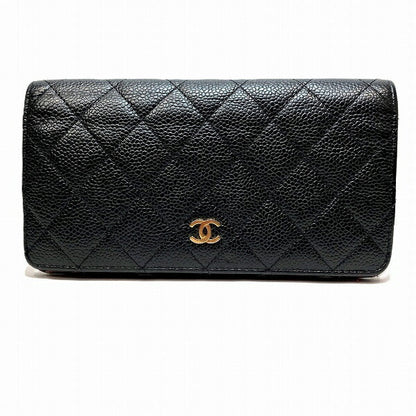 Chanel Matelasse Caviar Skin Long Wallet