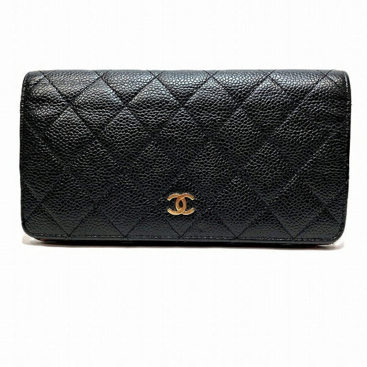 Chanel Matelasse Caviar Skin Long Wallet