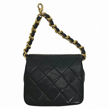 Chanel Mini Mini Matelassé Lambskin Chain Bag Charm Pouch