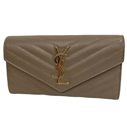 Saint Laurent Leather Long Wallet