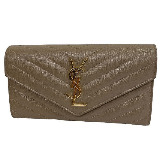 Saint Laurent Leather Long Wallet