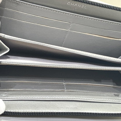 Chanel Camellia Leather Long Wallet