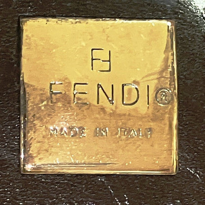 Fendi Mamma Baguette Canvas Shoulder Bag