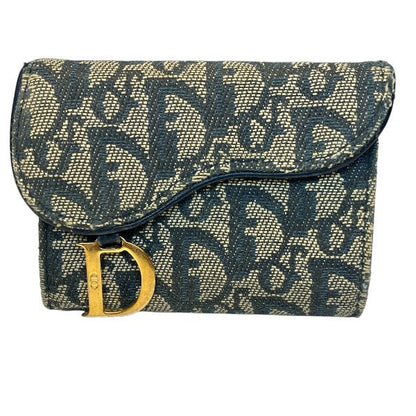 Dior Trotter Canvas Leather Card Case