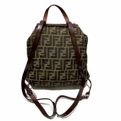 Fendi Canvas Leather Backpack