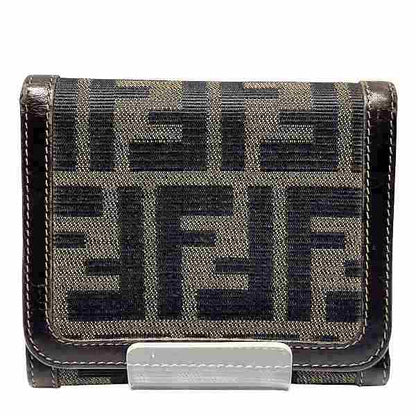 Fendi Zucca Canvas Trifold Wallet