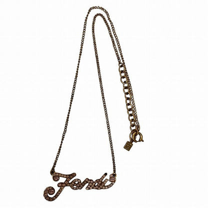 Fendi Logo Rhinestone Necklace