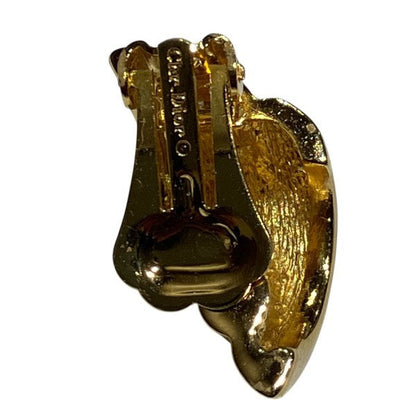 Christian Dior Curve Rhinestone Earrings