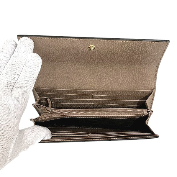 Gucci Double G GG Supreme Canvas Continental Wallet
