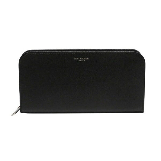 Saint Laurent Full Zip Wallet Leather Long Wallet