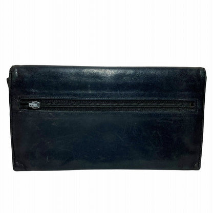 Chanel Coco Mark Leather Long Wallet