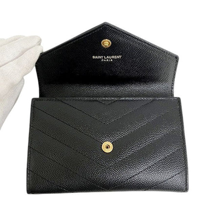 Saint Laurent Small Envelope Wallet Leather Card Case