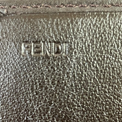 Fendi Zucca Canvas Leather Long Wallet