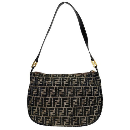 Fendi Zucca Canvas Shoulder Bag