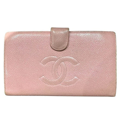 Chanel Coco Mark Caviar Skin Long Wallet