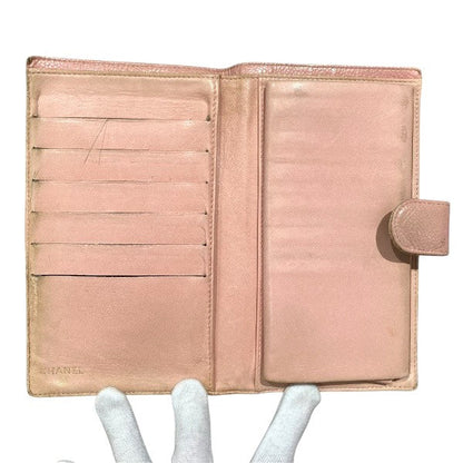 Chanel Coco Mark Caviar Skin Long Wallet