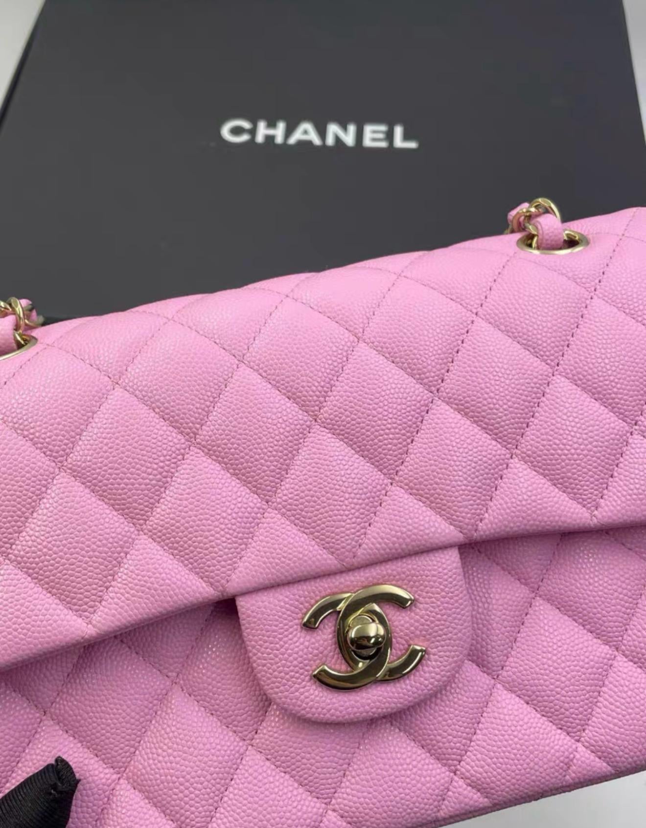 Chanel 23P Pink Caviar Leather Flap Bag