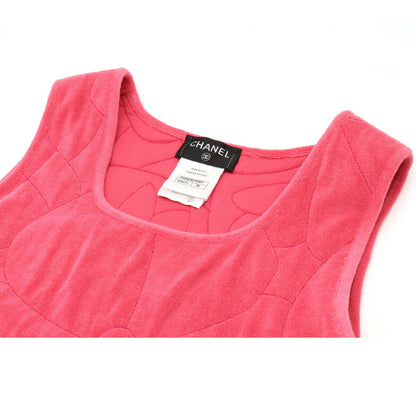 Chanel Camellia Cotton Dress Pink
