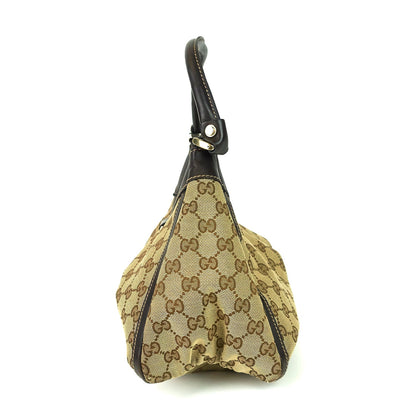 Gucci D-Ring Small Monogram Canvas Hobo Bag