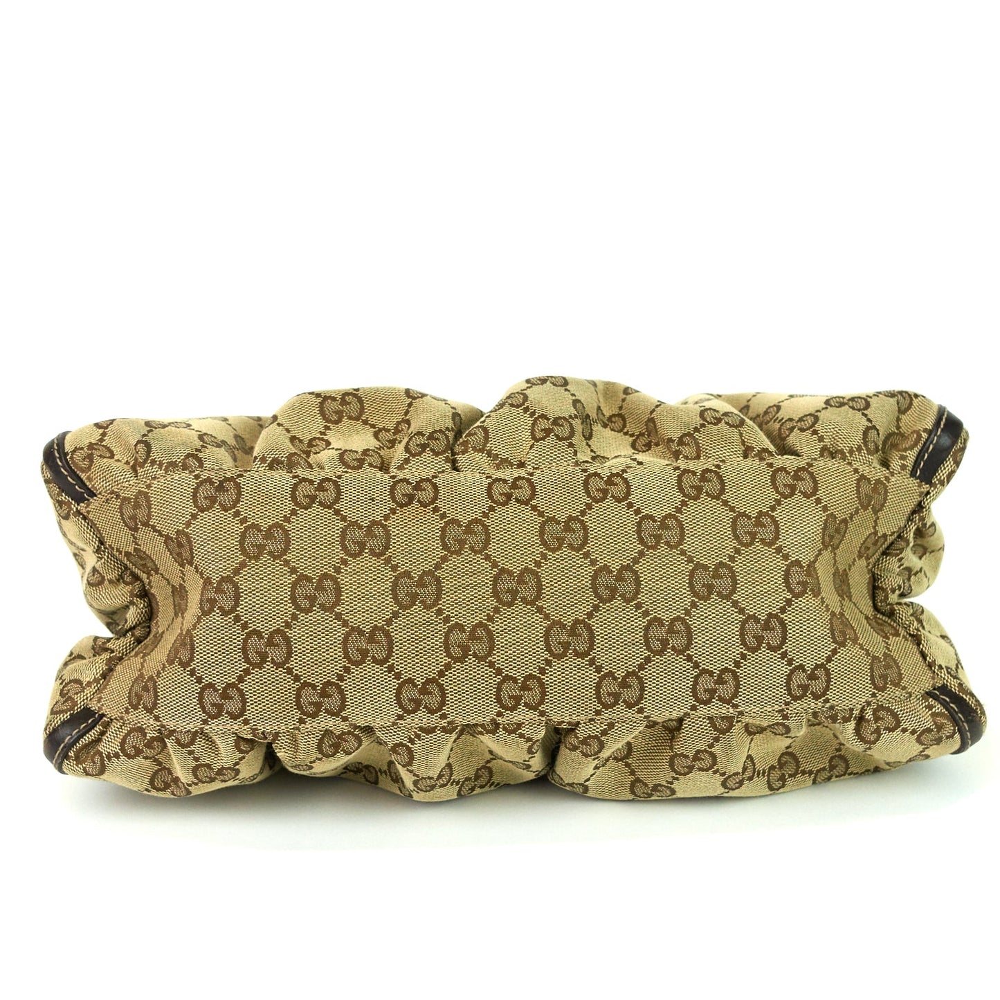 Gucci D-Ring Small Monogram Canvas Hobo Bag