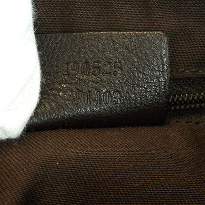 Gucci D-Ring Small Monogram Canvas Hobo Bag