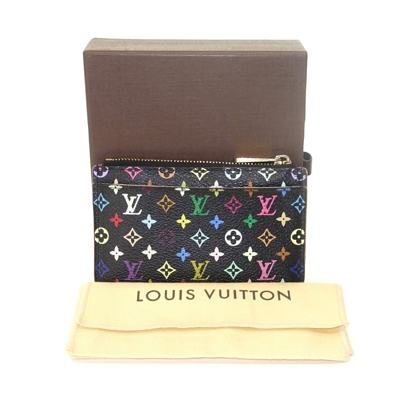 Louis Vuitto Multicolour Coin Purse with Key Ring