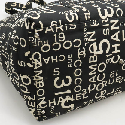Chanel Canvas By Sea Line 2way Tote Bag Black/Ivory