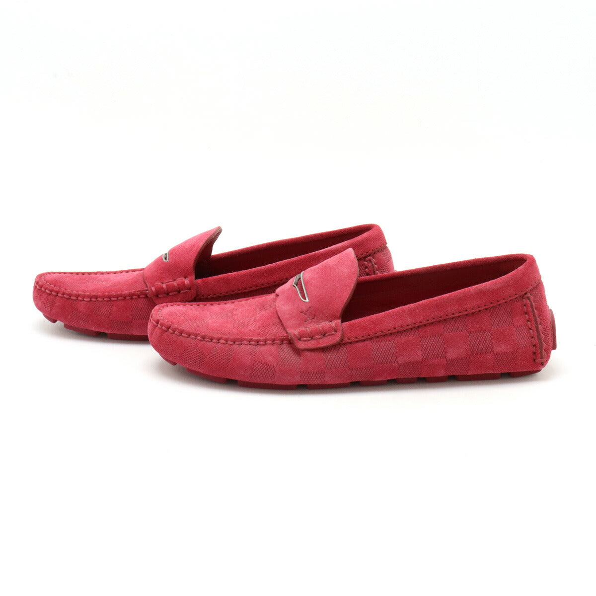Louis Vuitton Damier Shade Line Driving Shoes Loafers ND0195