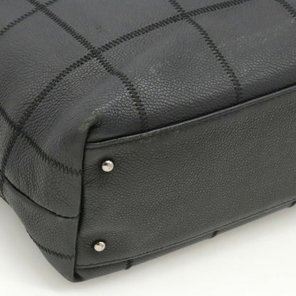 Chanel Leather Choco Bar Tote Bag