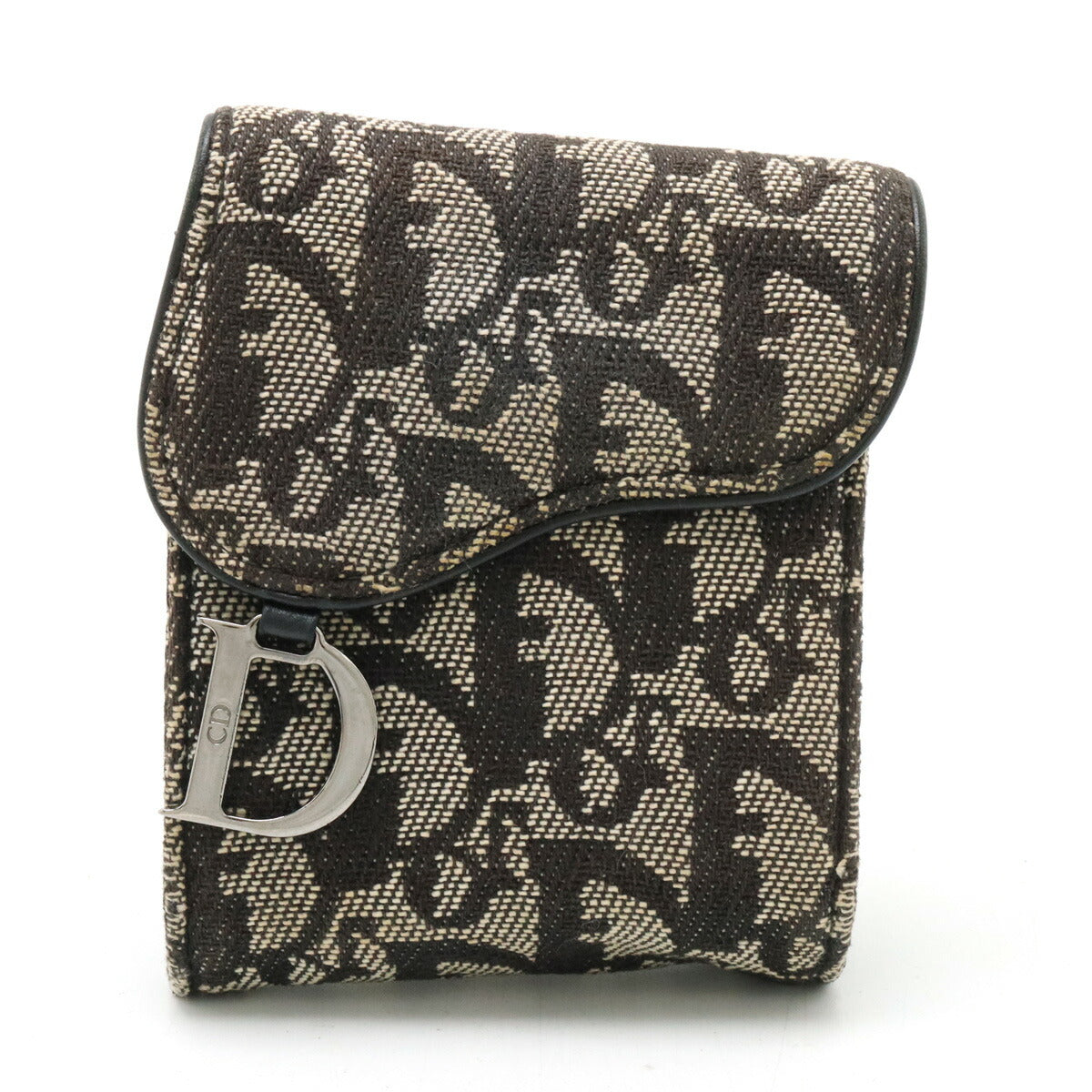 Christian Dior Trotter Canvas Leather Saddle Belt Pouch